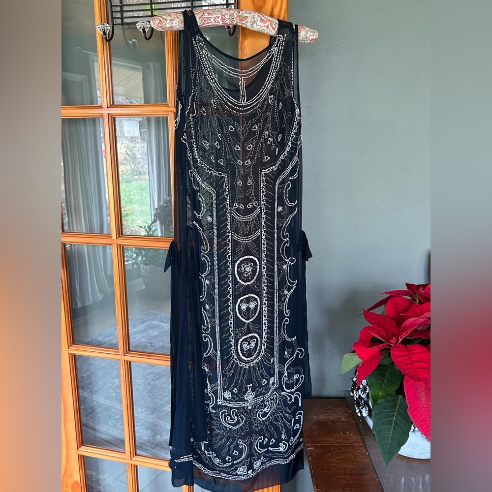 Rare Art Deco 1920 Beaded  Dress